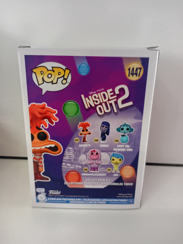Funko Pop! Disney Pixar!: Inside Out 2 Divertidamente 2 Anxiety Ansiedade #1447 - Disney Pixar Divertidamente - #1447