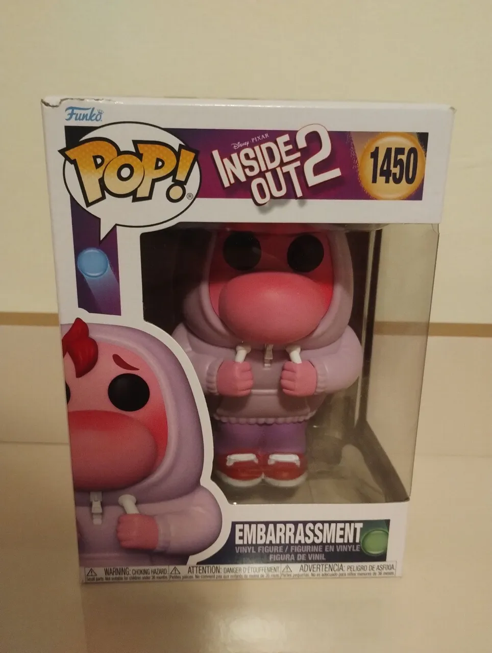 Funko Pop! Disney Pixar Embarassment  1450 Divertidamente 2 (Mini detalhe na caixa olhar fotos)-Disney Divertida Mente 2-1450