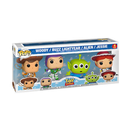 Funko Pop! Disney Toy Story Woody Buzz Alien Jessie 4 Pack Toy Story #04 - Produto Original