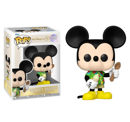 Funko Pop! Disney World 50 - Mickey Mouse - #1307 Disney #1 - Produto Original