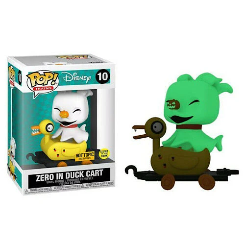 Funko Pop! Disney Zero In Duck Cart #10 Glow Original Colecionavel-Disney Nightmare Before Christmas-10