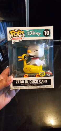 Funko Pop! Disney Zero In Duck Cart #10 Glow Original Colecionavel - Disney Nightmare Before Christmas - #10