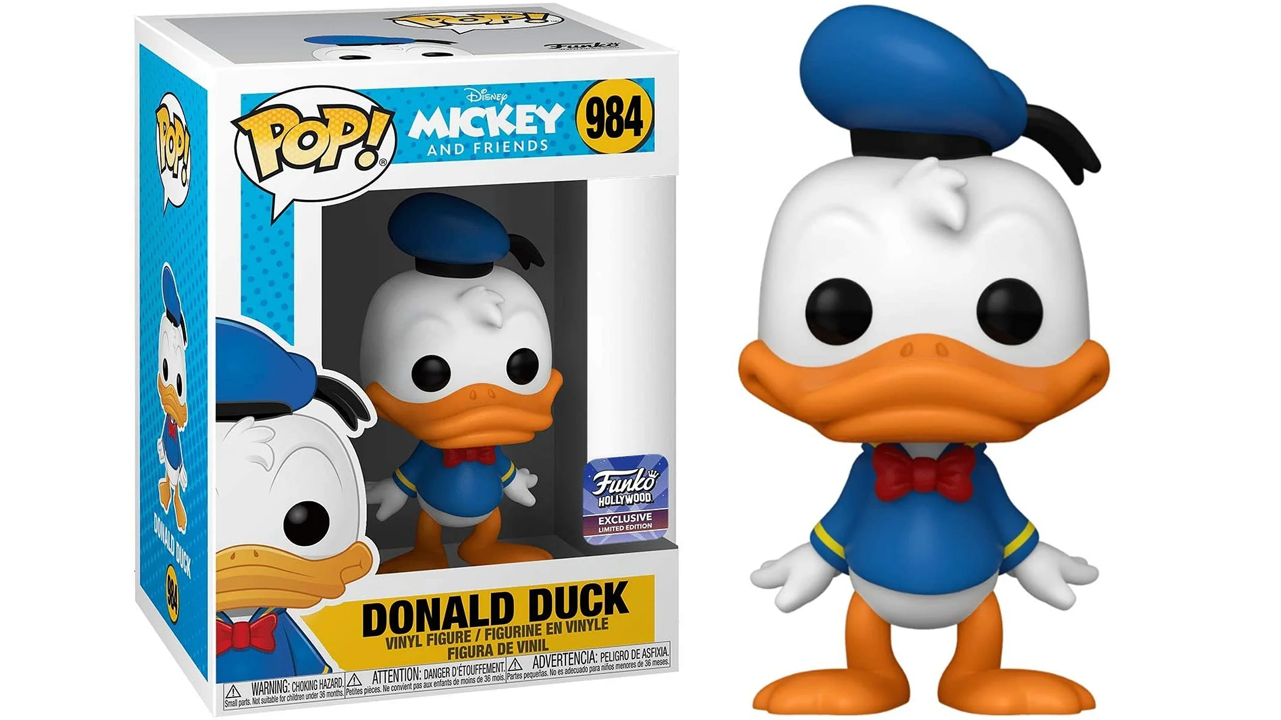 Funko Pop! Donald Duck - Hollywoody Exclusive-Disney Mickey And Friends-984