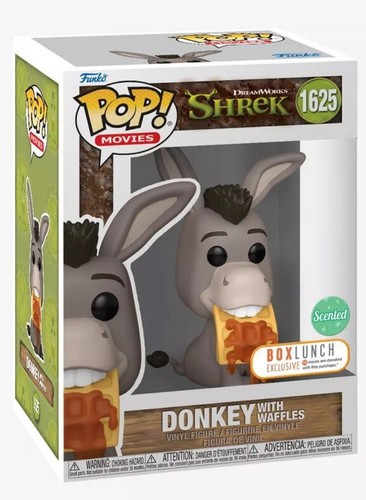 Funko Pop! Donkey with Waffles - Burro com Waffles - Exclusivo Box Lunch Shrek (Dreamworks 30th Anniversary) #1625 - Produto Original