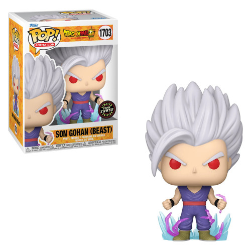Funko Pop! Dragon Ball - Son Gohan #1703 (GLOW CHASE) Dragon Ball Super: Super Hero #1703 - Produto Original