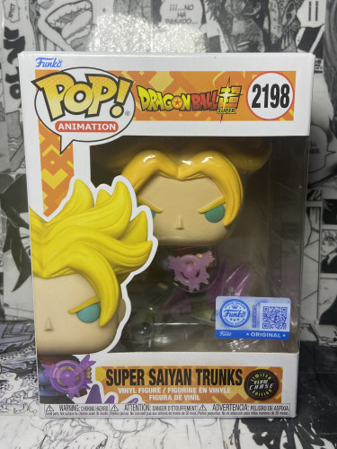 Funko Pop! Dragon Ball Super - Super Saiyan Trunks Chase Dragon Ball Super #2198 - Produto Original