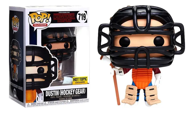 Funko Pop! Dustin (Hockey Gear) Hot Topic Exclusive-Stranger Things-719