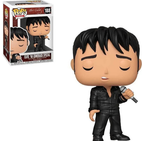 Funko Pop! Elvis Presley - Elvis '68 Comeback Special Elvis Presley #188 - Produto Original