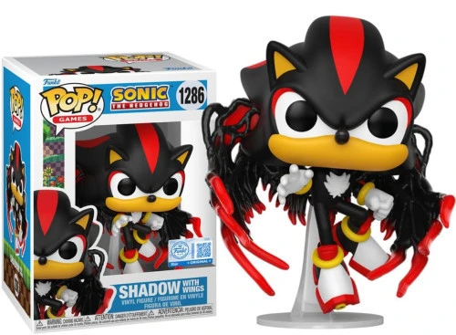 Funko Pop! Games: Shadow Com Asas (With Wings) Exclusive #1286 - Sonic the Hedgehog - Sonic The Hedgehog  #1286