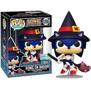 Funko Pop! Games: Sonic On Broom Limited Edition 9500 Pcs #1251 - Sonic The Hedgehog  #1251