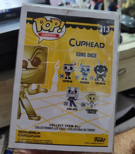 Funko Pop! Games Cuphead King Dice 313 Exclusivo - Cuphead - #313