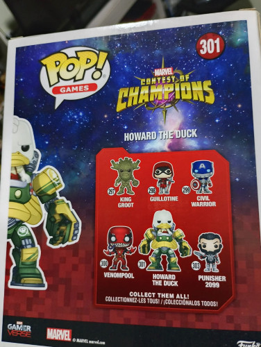  Funko Pop! Games Marvel Contest Of Champions Howard The Duck 301 #301 - Produto Original