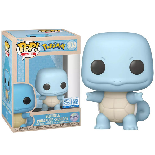 Funko Pop: Games Pokemon Squirtle #504 Soft Color Exclusive-Pokemon-504
