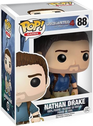 Funko Pop! Games Uncharted 4 Nathan Drake 88 Original Colecionavel Uncharted 4 #86 - Produto Original
