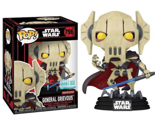 Funko Pop! General Grievous (LIMITADO 9500 pç) Star Wars #796 - Produto Original