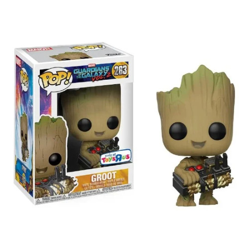 Funko Pop! Groot Guardians Oh The Galaxy Vol. 2 Marvel Exclusivo Toysrus 263-Marvel-263