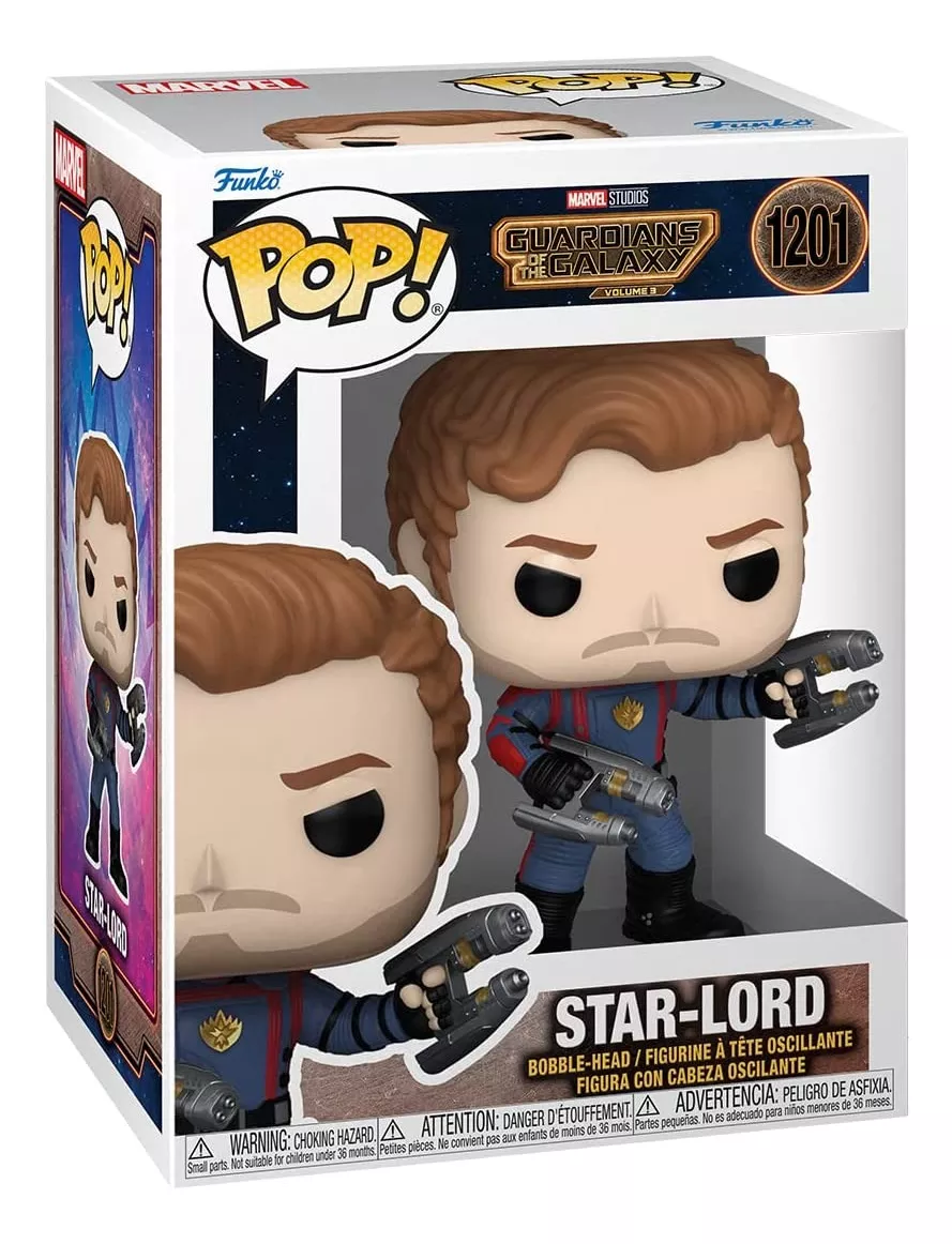 Funko Pop! Guardians Of The Galaxy Volume 3 - Star-lord - Senhor Das Estrelas - Guardiões Da Galáxia Vol 3 - #1201