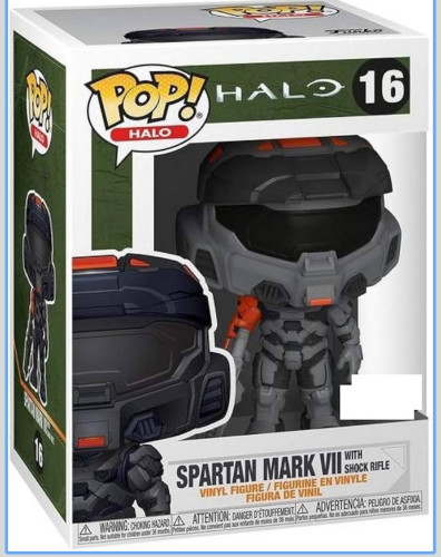 Funko Pop! Halo Spartan Mark Vii With Shock Rifle #16-Halo-16