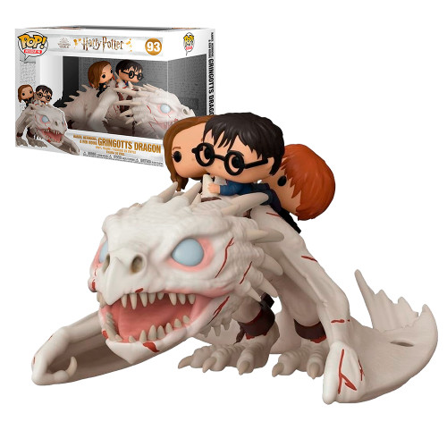 Funko Pop! Harry, Hermione & Ron Riding Gringotts Dragon 93 FUNKO POP #93 - Produto Original