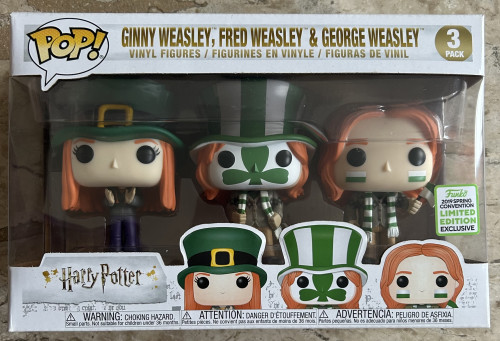 Funko Pop: Harry Potter: Ginny, Fred & George SDCC Exclusive (3 pack) Harry Potter #1 - Produto Original