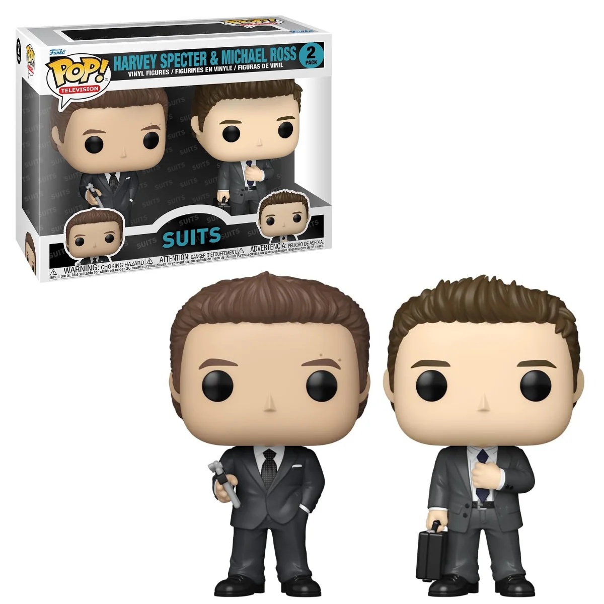 Funko Pop! Harvey Specter & Michael Ross 2pack Suits #2 - Produto Original