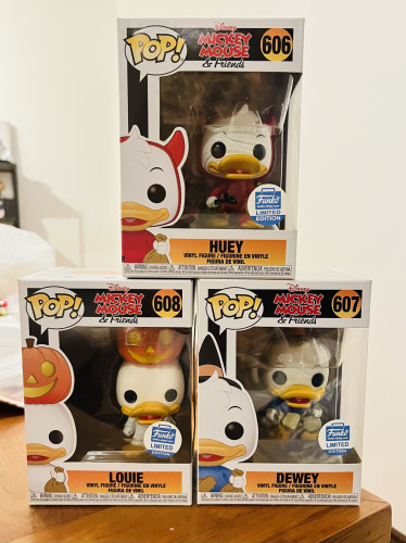 Funko Pop! Huey, Louie e Dewey - Halloween Disney-DuckTales-1