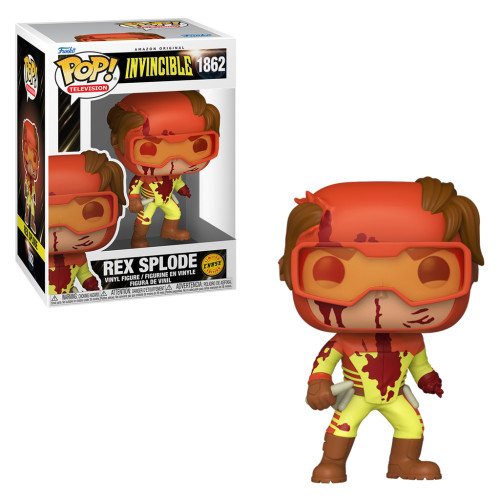 Funko Pop! Invincible - Rex Splode #1862 (CHASE) Invincible #1862 - Produto Original