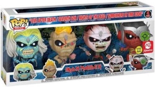 Funko Pop! Iron Maiden 4 Pack Glow In The Dark Exclusive - ROCK IRON MAIDEN - #4