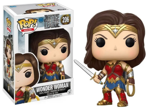 Funko Pop! Justice Leage -  Wonder Woman - League Of Legends #206 - Produto Original