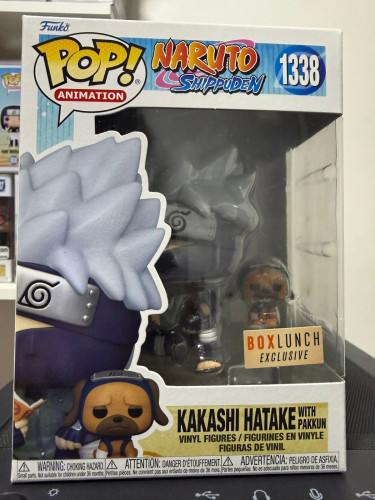Funko Pop! Kakashi Hatake (with Pakkun) Boxlunch Naruto Shippuden #1338 - Produto Original