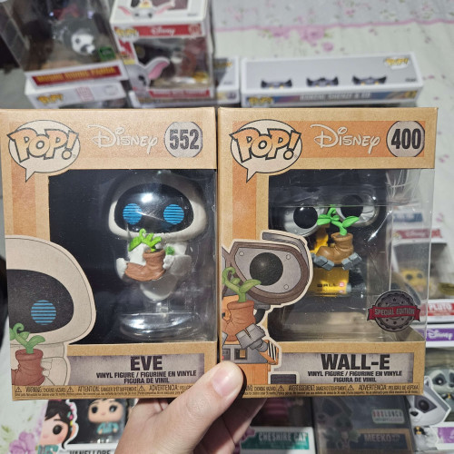 Funko Pop! Kit 2 Wall-e E Eve Exclusivo Box Lunch Earth Day Disney 400 552 - Disney - #400