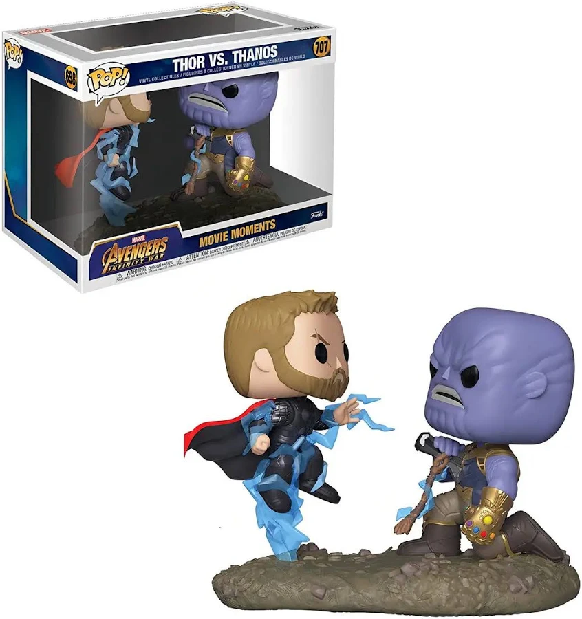 Funko Pop! MOVIE MOMENT: Thor vs Thanos Avengers: Infinity War #707 - Produto Original