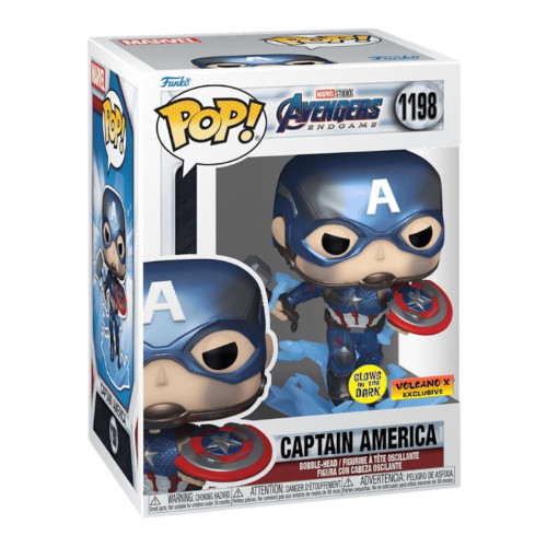 Funko Pop! Marvel - Avengers Endgame - Captain America (Glow in the Dark)-Marvel-1198