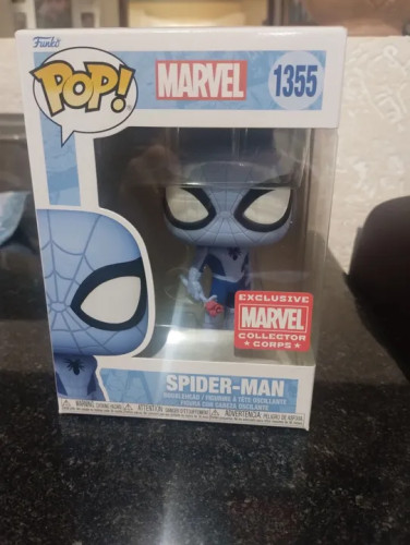 Funko Pop! Marvel - Spider-Man Blue Marvel Collector Corps 1355 - Marvel Collector Corps - #1355