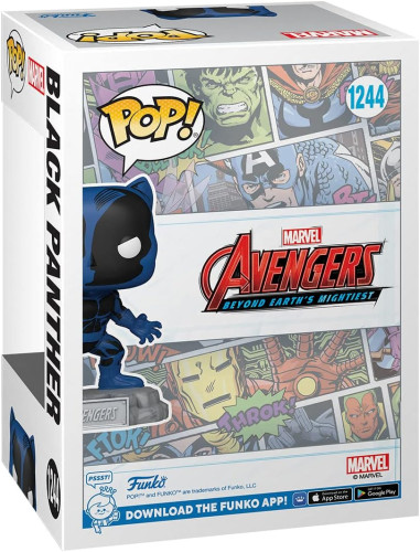 Funko Pop! Marvel: A60 - Comic Black Panther With Enamel Pin - Marvel Comics - Comics Marvel - Exclusiva Amazon - Black Panther / Pantera Negra - #1244