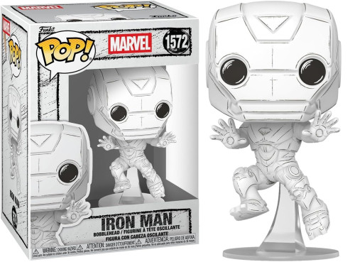 Funko Pop! Marvel: Marvel Sketched - Iron Man League Of Legends #1572 - Produto Original