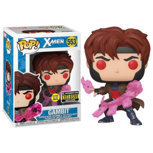 Funko Pop! Marvel: X-Men - Gambit #553 Exclusivo Glow-X-Men-553