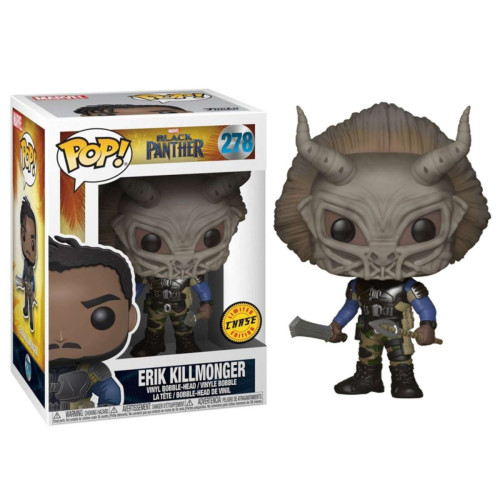Funko Pop! Marvel Black Panther Erik Likkmonger #278 Chase-Marvel Black Panther-278