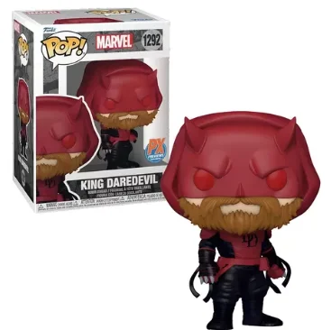 Funko Pop! Marvel King Daredevil (px Previews Exclusive) #1292 Vaulted Marvel Comics: Demolidor #1292 - Produto Original