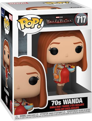 Funko Pop! Marvel WandaVision 70s Wanda Original Colecionavel Marvel WandaVision #717 - Produto Original