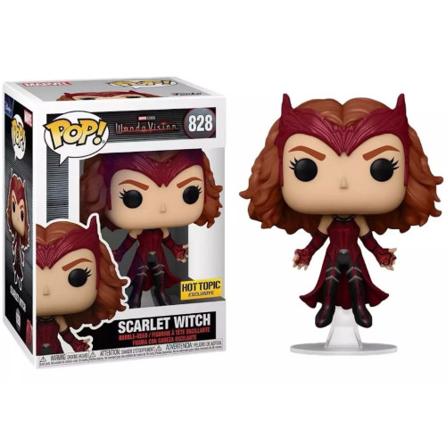 Funko Pop! Marvel WandaVision Scarlet Witch 828 Feiticeira Escarlate Special Edition-Marvel WandaVision-828