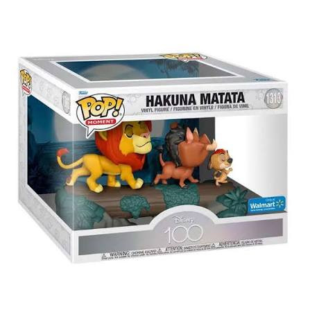 Funko Pop! Moment: Rei Leão - Hakuna Matata #1313 (Disney 100th) Disney Rei Leao #1313 - Produto Original