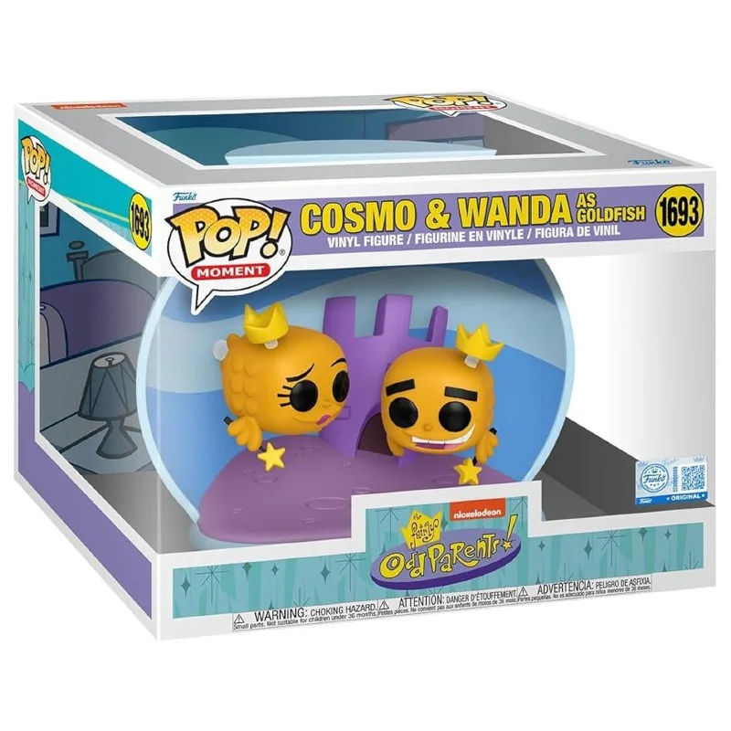Funko Pop! Moment Os Padrinhos Magicos Cosmo & Wanda As Goldfish