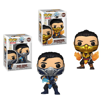 Funko Pop! Mortal kombat - Scorpion e Sub Zero, originais e novos - Mortal Kombat - #1021