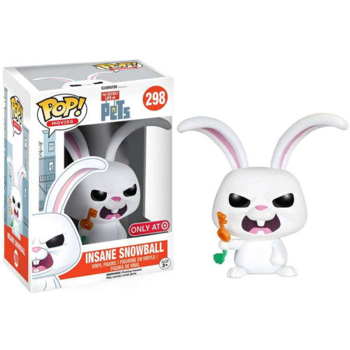 Funko Pop Movies The Secret Life Of Pets Insane Snowball #298 - The Secret Life Of Pets - #298