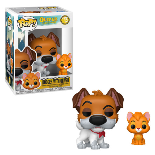 Funko Pop! Oliver & Company - Dodger With Oliver #1705-Oliver & Company-1705