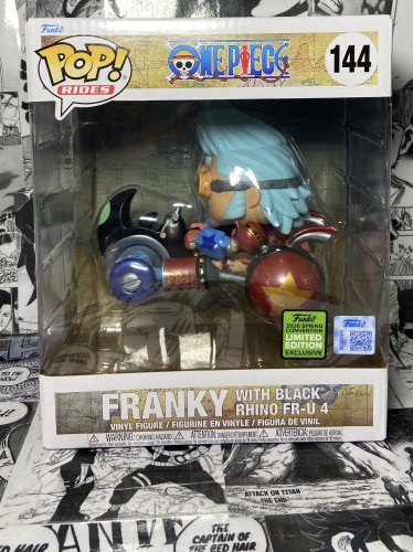 Funko Pop! One Piece - Franky With Black Rhino Fr-u 4 One Piece #144 - Produto Original