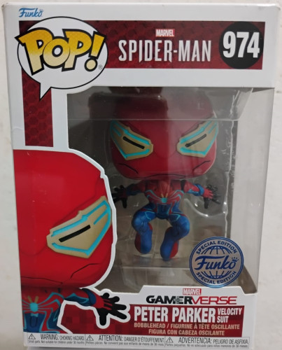 Funko Pop! Peter Parker (Spider-Man) 974-Marvel Surfista Prateado-974