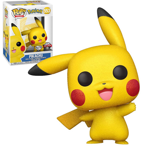Funko Pop! Pikachu 824 Special Edition Glitter Pokémon CAIXA DANIFICADA FUNKO POP #824 - Produto Original