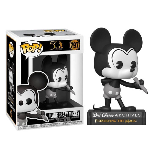 Funko Pop! Plane Crazy Mickey Mouse Walt Disney Archives 797 Disney #797 - Produto Original